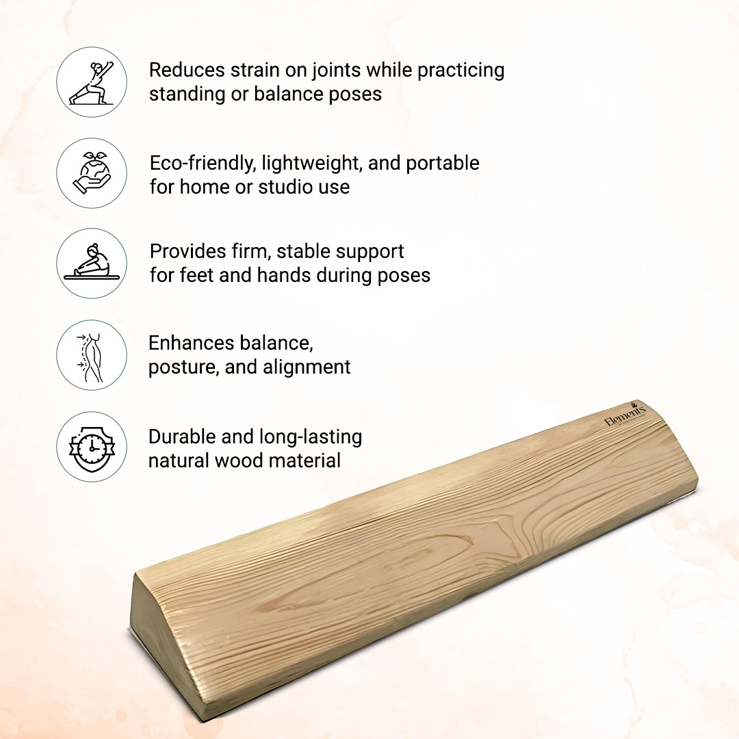 Yoga Plank – Natural Wood - Image 2