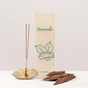 Agarwood Hand-Rolled Incense Sticks (20 Sticks Pack)