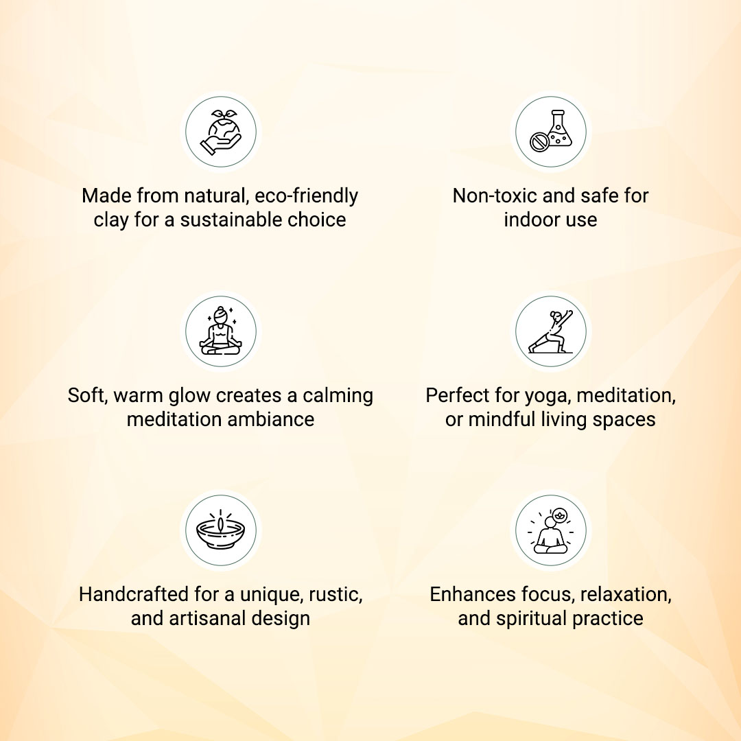 Earthen Lamp (Diya) for Meditation - Image 2