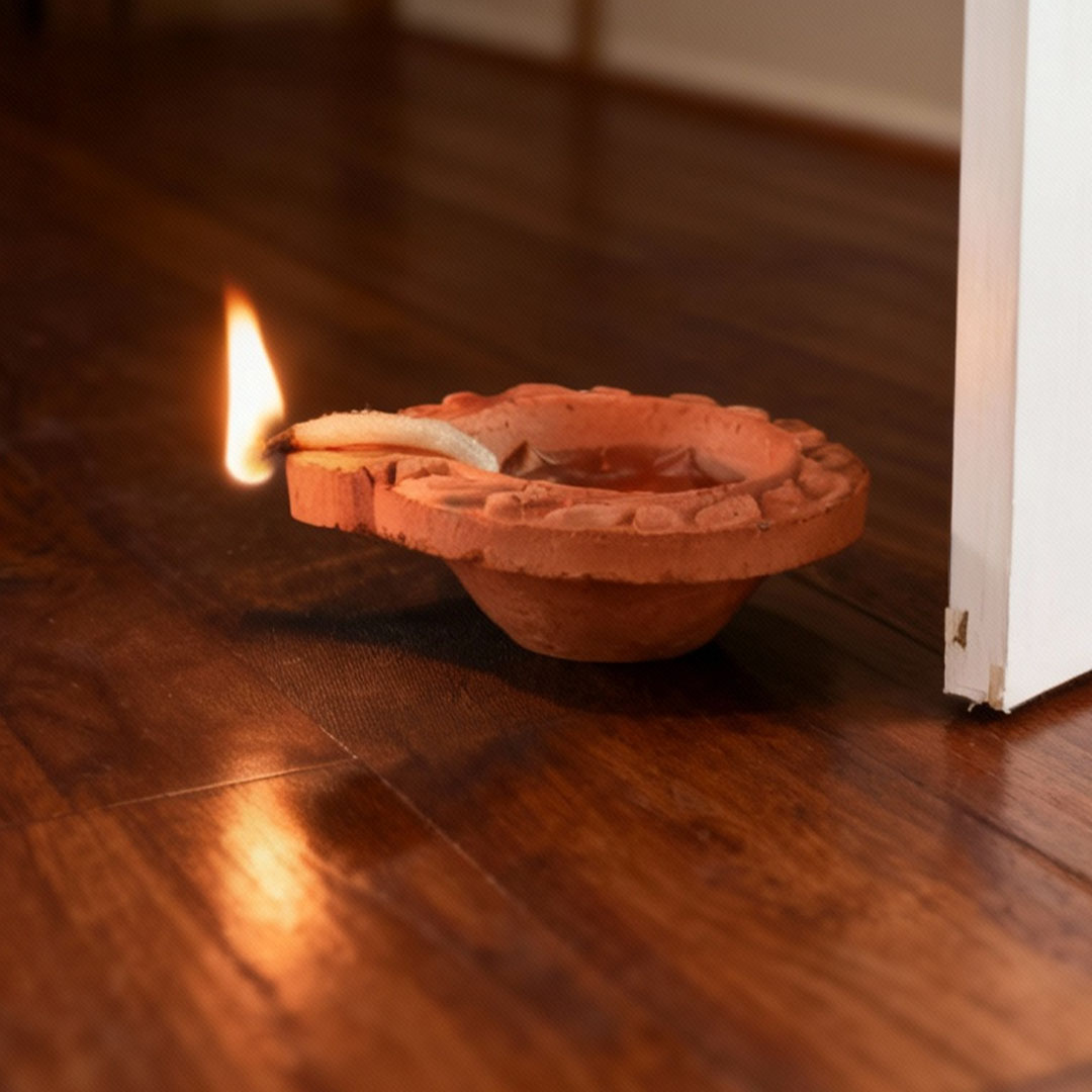 Earthen Lamp (Diya) for Meditation