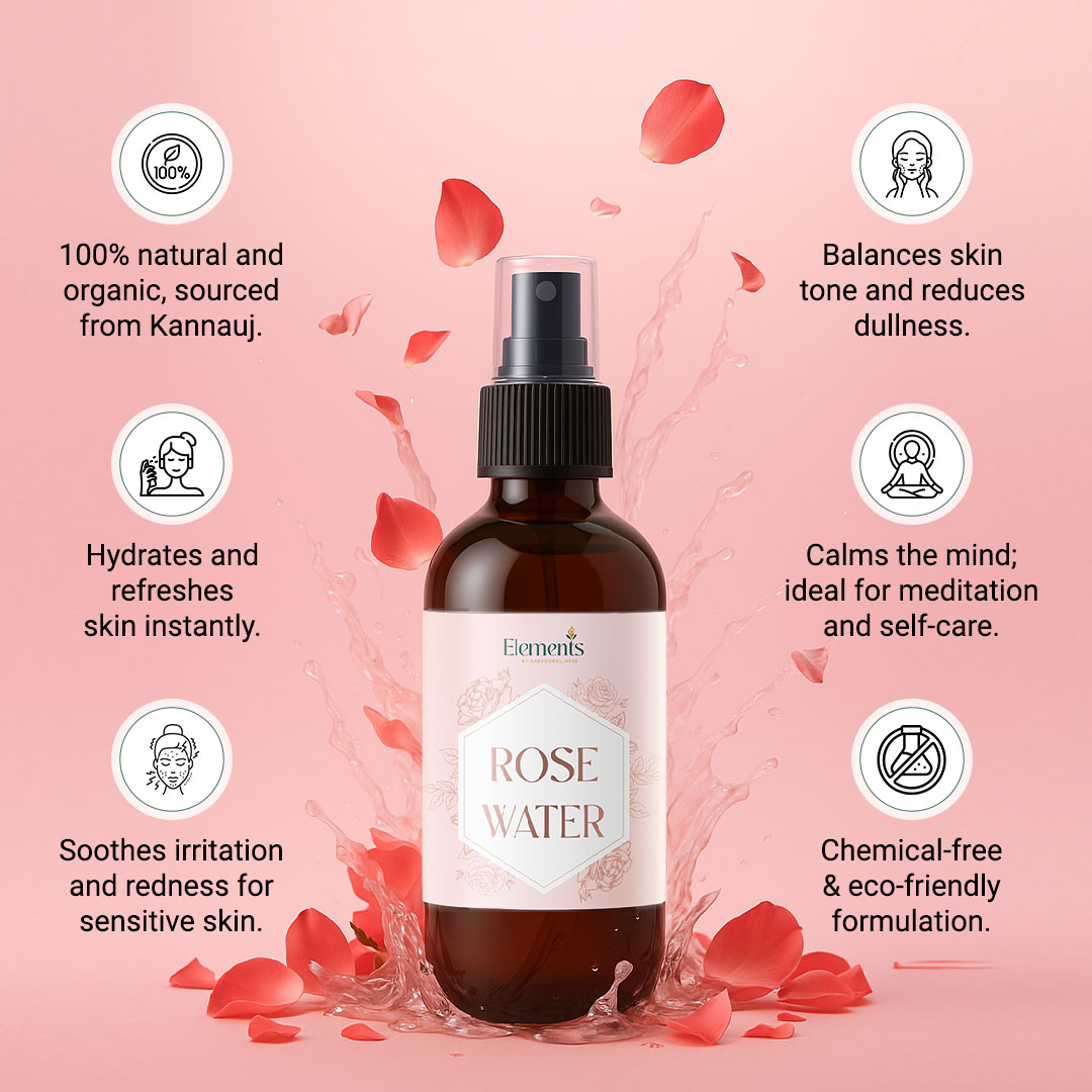 Organic Rose Water (250 ml) - Image 2