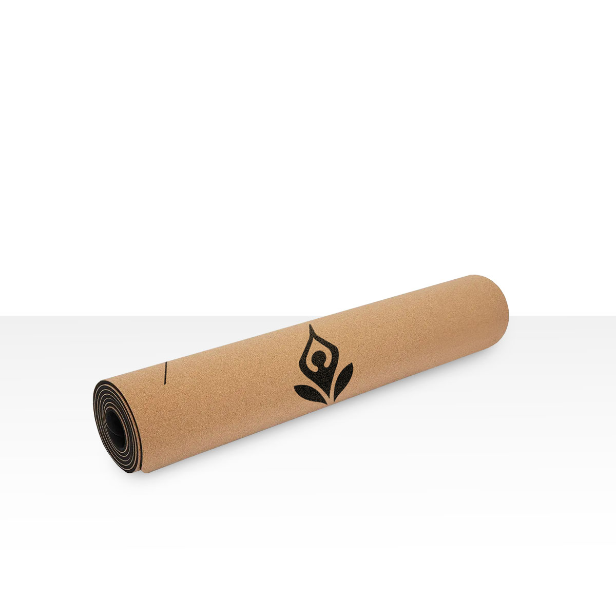 Cork PU Rubber Alignment Yoga Mat