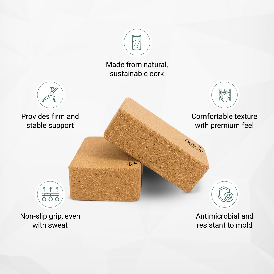 Cork Yoga Block – Natural Grip & Grounded Stability - Image 2